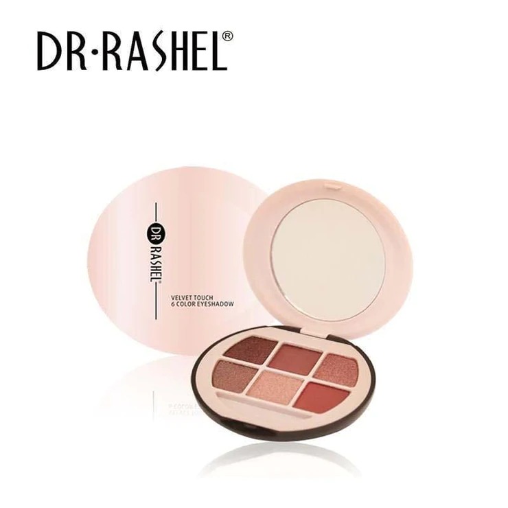Dr.Rashel Velvet Touch 6 Color Eyeshadow for Girls & Women - E02#